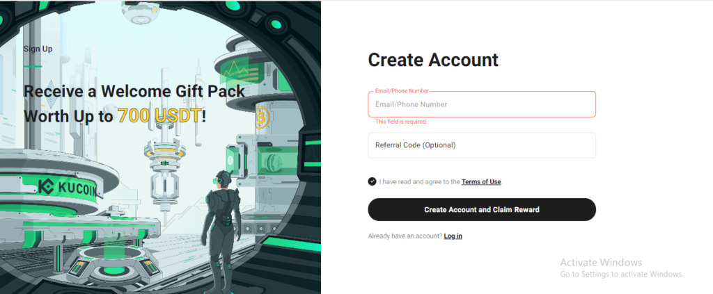 Kucoin registration