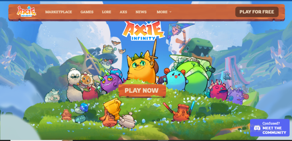 Axie infinity play to earn game