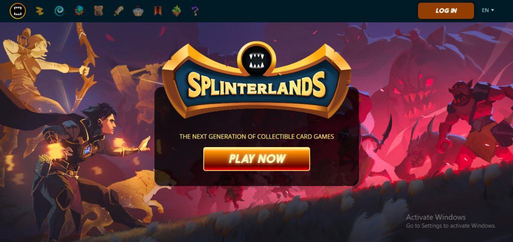 Splinterlands p2e game