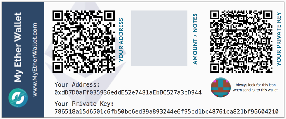 crypto paper wallet